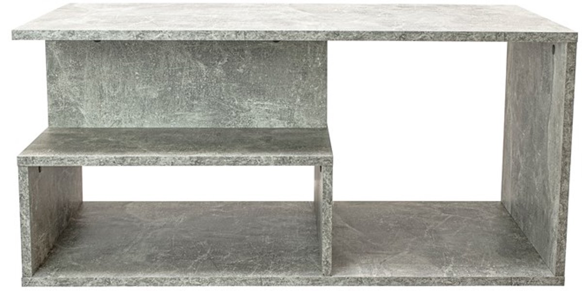 PRIMA PRIMA - Salontafel - Betonlook - Met extra plank - Minimalistisch design
