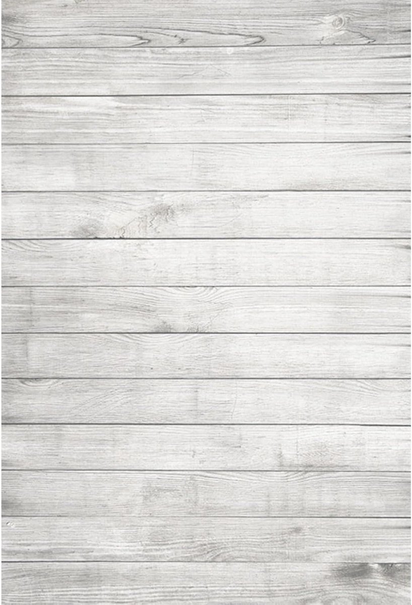 Rustiek Houten Achtergrond Vinyl 1,5x2,2m Licht Grijs voor Fotostudio