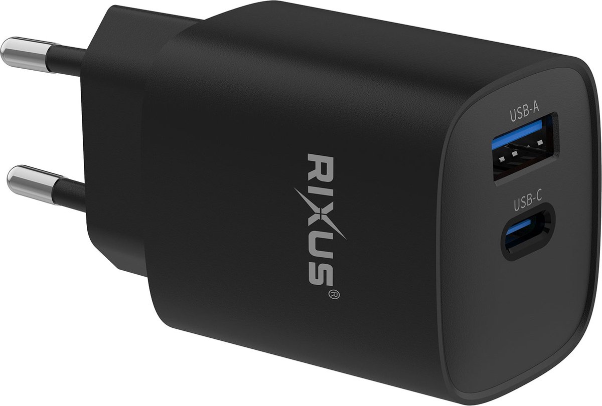 Rixus RX95 Fast Charging Adapter 30W Black