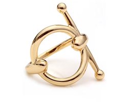 Sjaalklem - Sjaal Klem - Sjaal Ring - Ring - Klem - Sjaal - Rondje - Goud kleurig