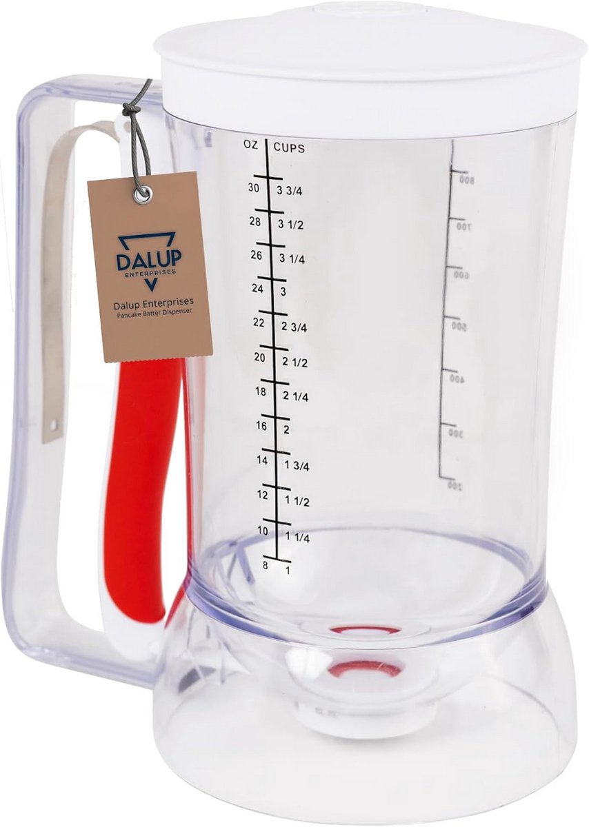 Beslagdispenser met Knoppen voor Pannenkoeken, Wafels en Cupcakes - Nauwkeurige Portie Controle