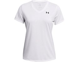 Under Armour Under Armour Tech SSV- Solid-WHT Dames Sportshirt - Wit - Zwart