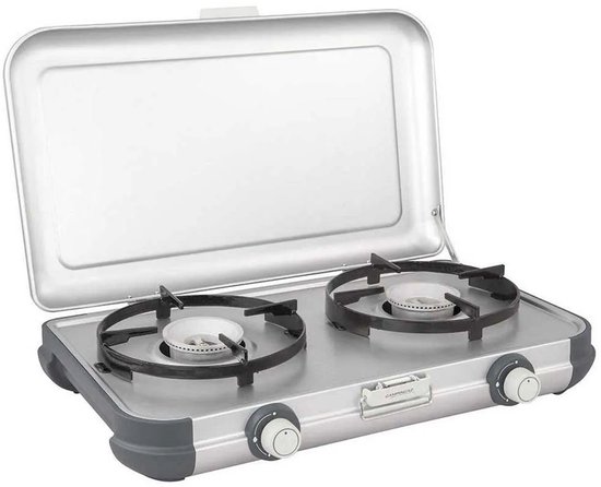 Campingaz Camping Kitchen 2 Camping kooktoestel - 2 pits camping gas kooktoestel - 2x 2000 Watt - zilvergrijs van Campingaz — afbeelding 5