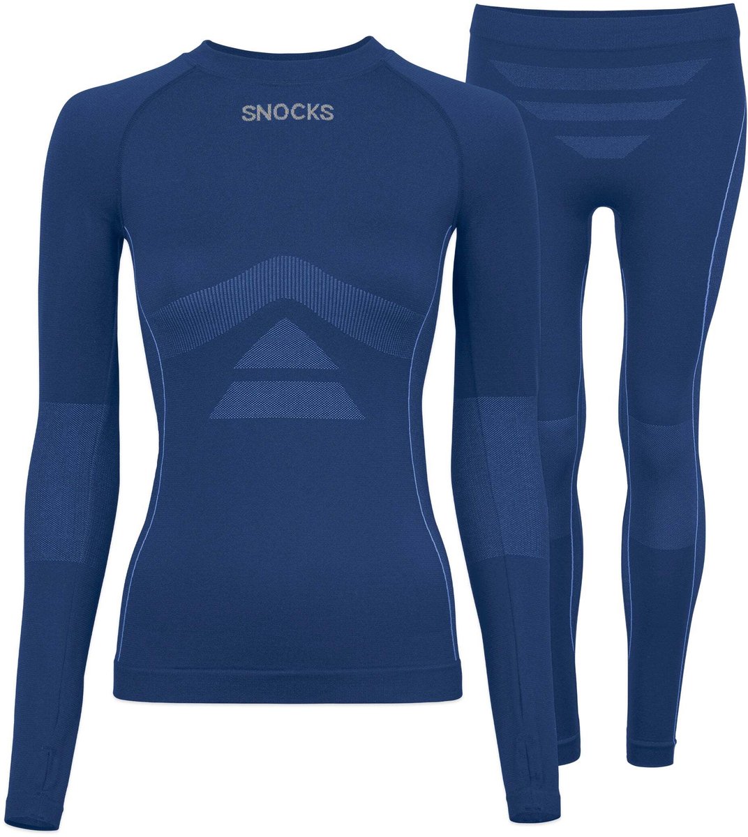 SNOCKS Thermo Ondergoed Dames - Thermoshirt & Thermobroek - Warm & Ademend - Comfortabele Pasvorm - 1 Set