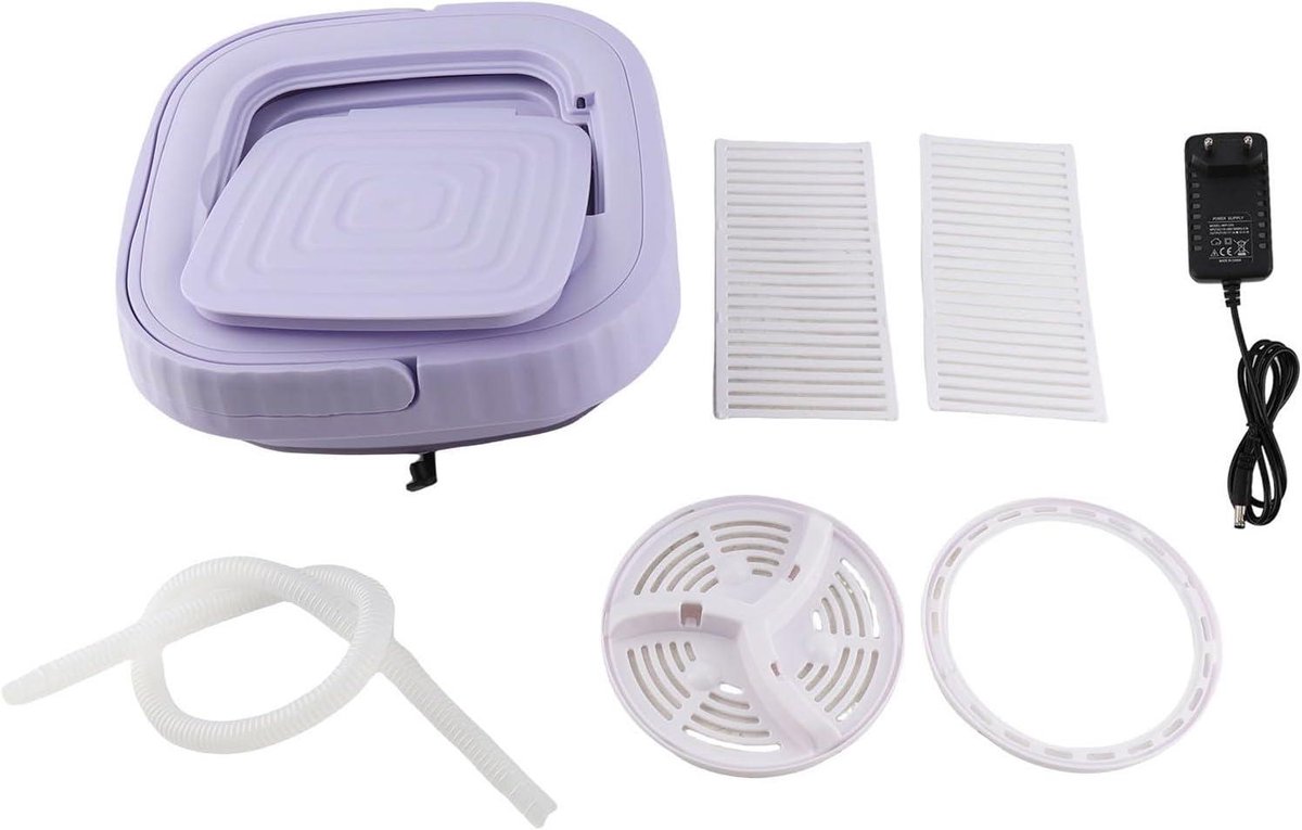 Opvouwbare wasmachine 11 liter met slang en wasdroger - Mini-wasmachine voor kinderkleding - Automatische kleine wasmachine