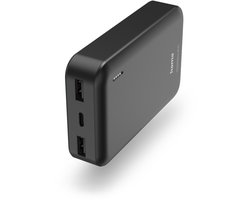 Hama Powerbank - Pocket - 10000mAh - 10W - 2x USB-A, 1x USB-C - Antraciet