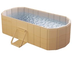 Aafinity Opvouwbaar Bad – Draagbaar Bad Voor Volwassenen – Groot Bad Van 1,5 M Voor Een Volledig Lichaamsbad – Warm En Koud Spabad Voor Het Hele Gezin