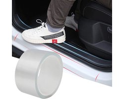 Autodeurrandbeschermingsstrips - Dorpelbeschermers - 7cm* 5m - Voor De Meeste Voertuigen - Transparant