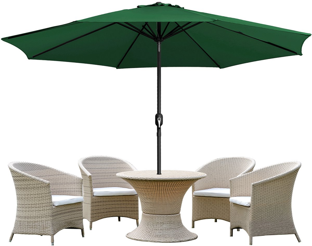 Stokparasol 350CM UV50+ Groen
