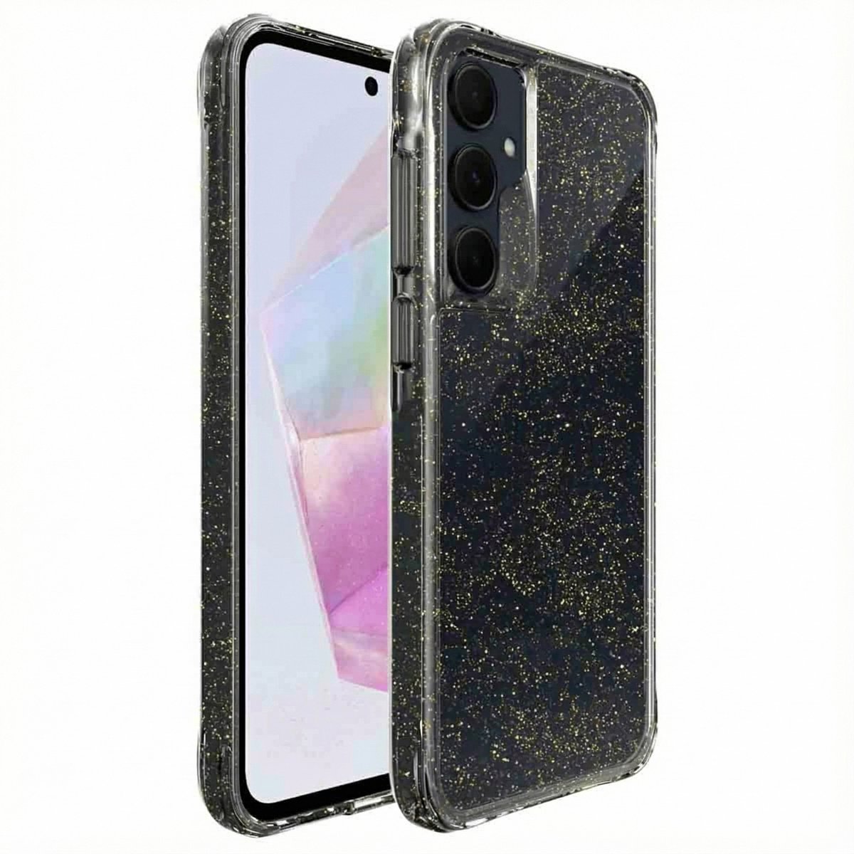 imoshion Hoesje - Geschikt voor Samsung Galaxy A35 - Glitter Backcover 2.0 - Goud