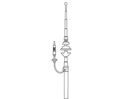 Carpoint Telescoopantenne 4 Secties 100cm - Zwart