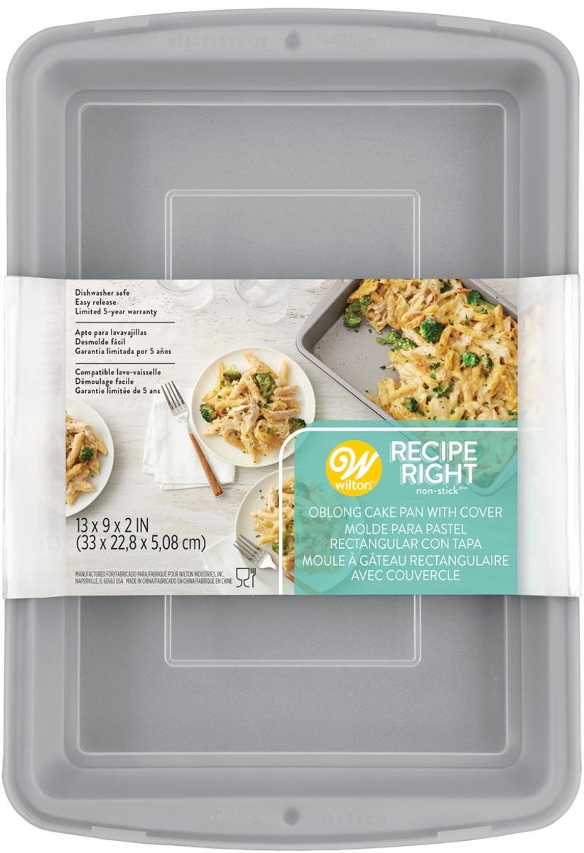Wilton Recipe Right® Bakvorm met Deksel - Cakevorm - Taartvorm - Oblong - 325x225 cm