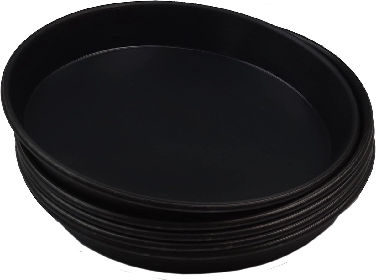 5 Stuks Ronde Pizzaplaten van Blik 18 cm Zware Kwaliteit