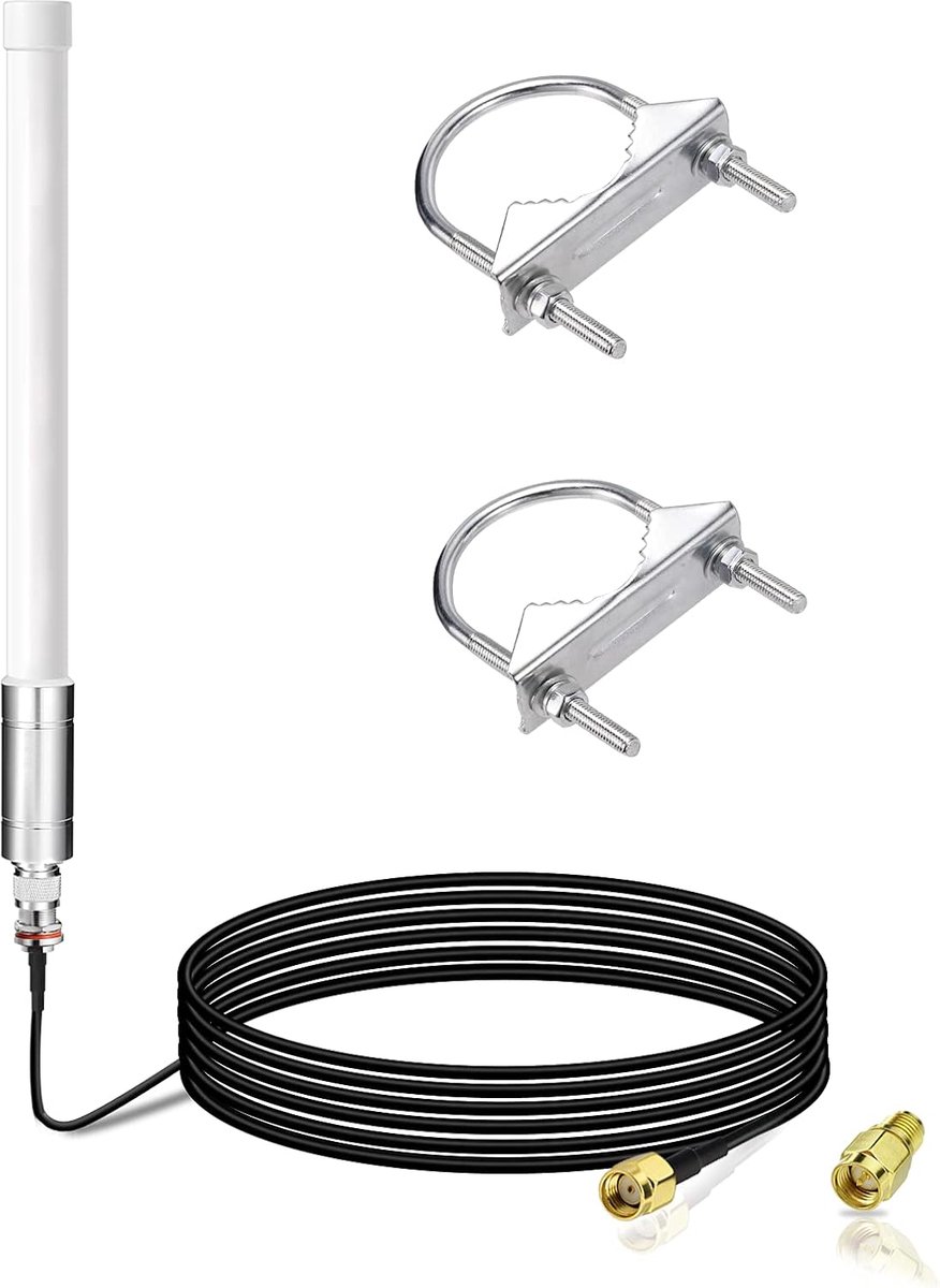 Lora Antenne - Glasvezel Lorawan - Signaal Versterken - 3 Meter Kabel - 36cm Antenne