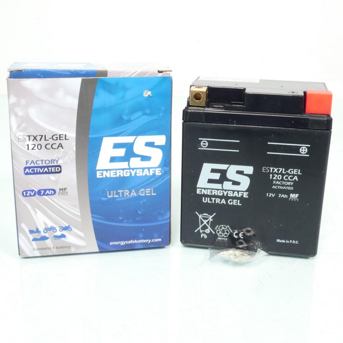 Batterie SLA Energysafe pour moto Kymco 125 Meteorit YTX7L / 12V 7Ah Neuf