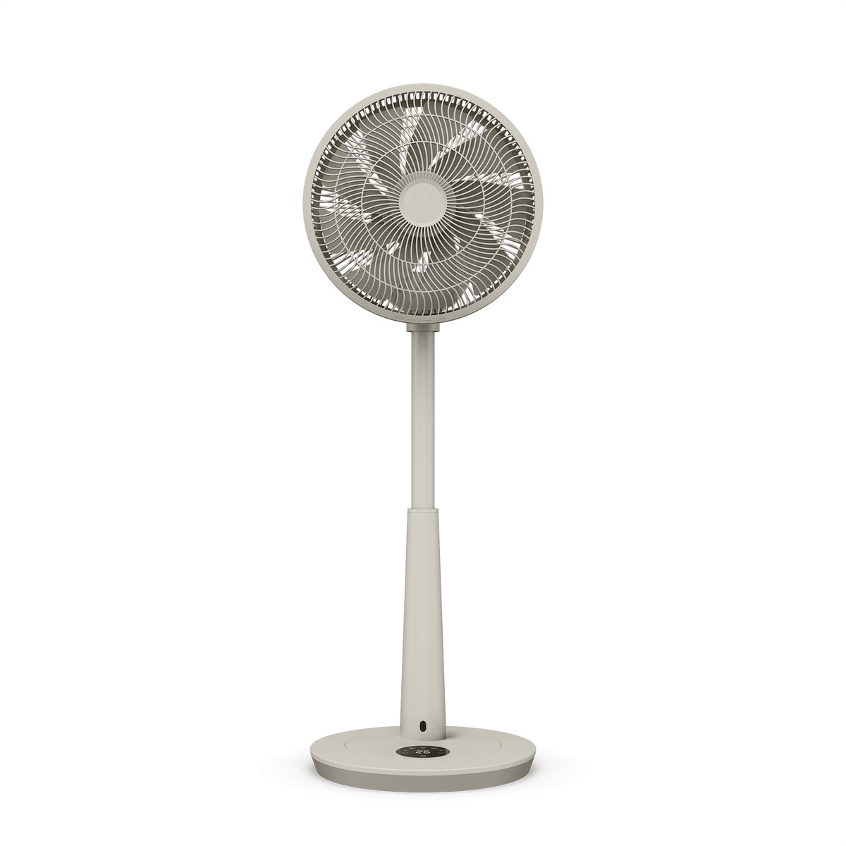 Duux Whisper 3 Statiefventilator - Zuinige Ventilator met 26 snelheden, Timer en Nachtmodus - In hoogte verstelbaar (73-95cm) - Horizontale + verticale oscillatie - Greige