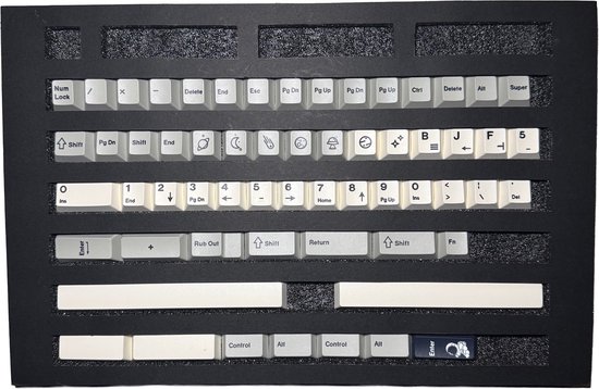 Astro Keycaps Astro Grey Keycaps - Keycaps voor Gaming Toetsenbord - Cherry - PBT ...