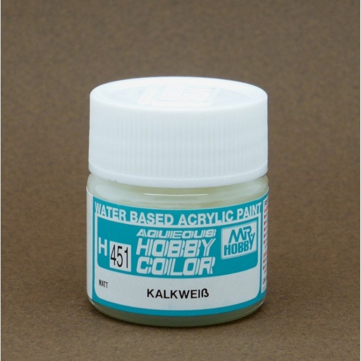 Gunze H-451 - Calcium/Kalk Wit - Mr. Hobby Aqueous Modelbouwverf 10ml