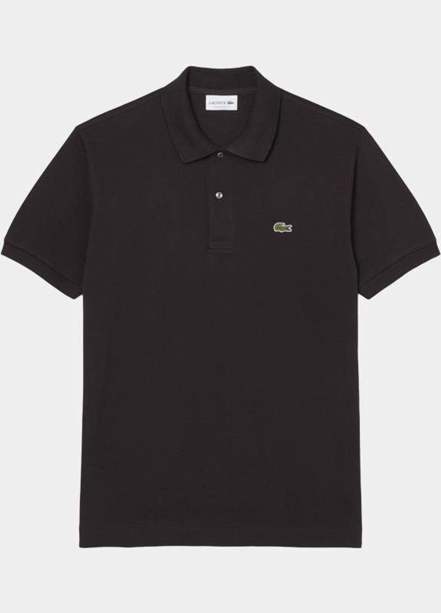 Lacoste Classic Fit polo buffel donkerbruin