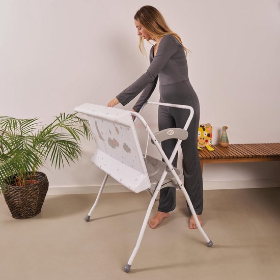 Baby badje met Standaard - Babybad Set Compleet - Voor Jongens en Meisjes - Badplezier van Merkloos — afbeelding 3