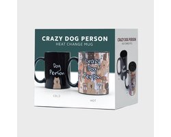 pikkii Crazy Dog Person Thermomok – Warmte Veranderende Hondenmok | Grappige Cadeau Mok vo