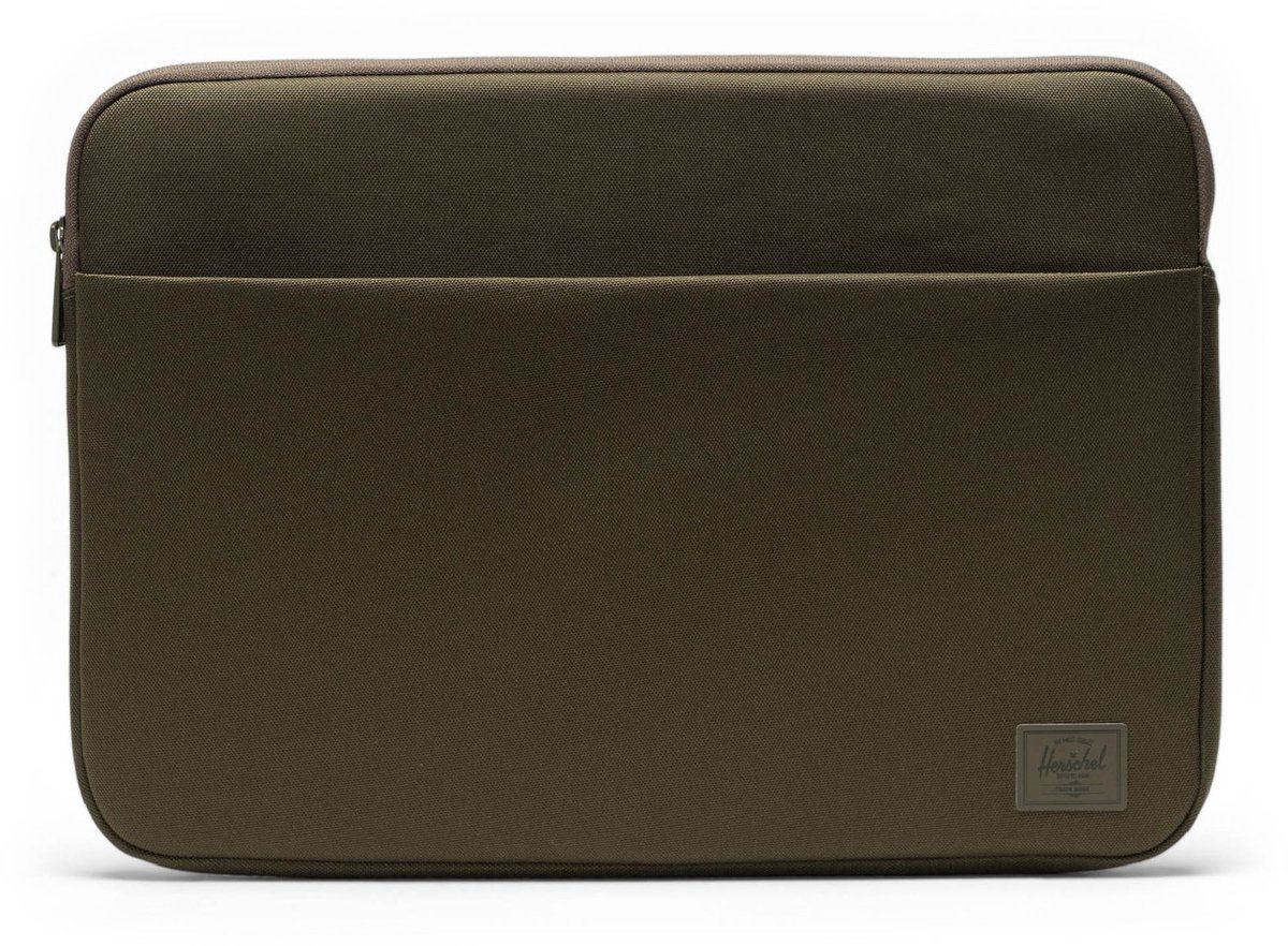 Herschel laptop hoes met laptopvak Denman 15-16 Inch Sleeve Tech Ivy Green Tonal donkergroen
