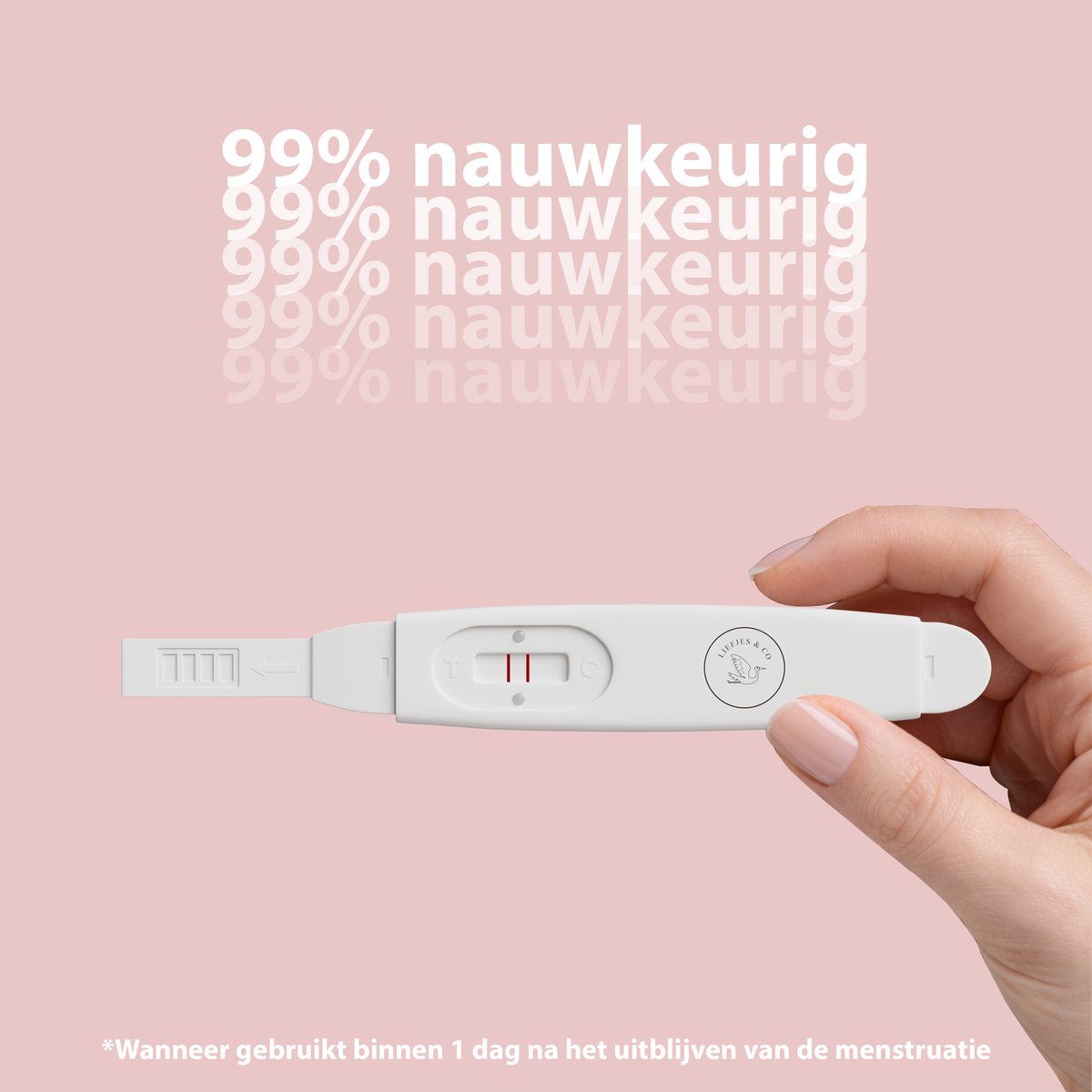 Liefjes & Co Zwangerschapstest Midstream (10 stuks) – Extra Gevoelig – Zeer Betrouwbaar – foto 2