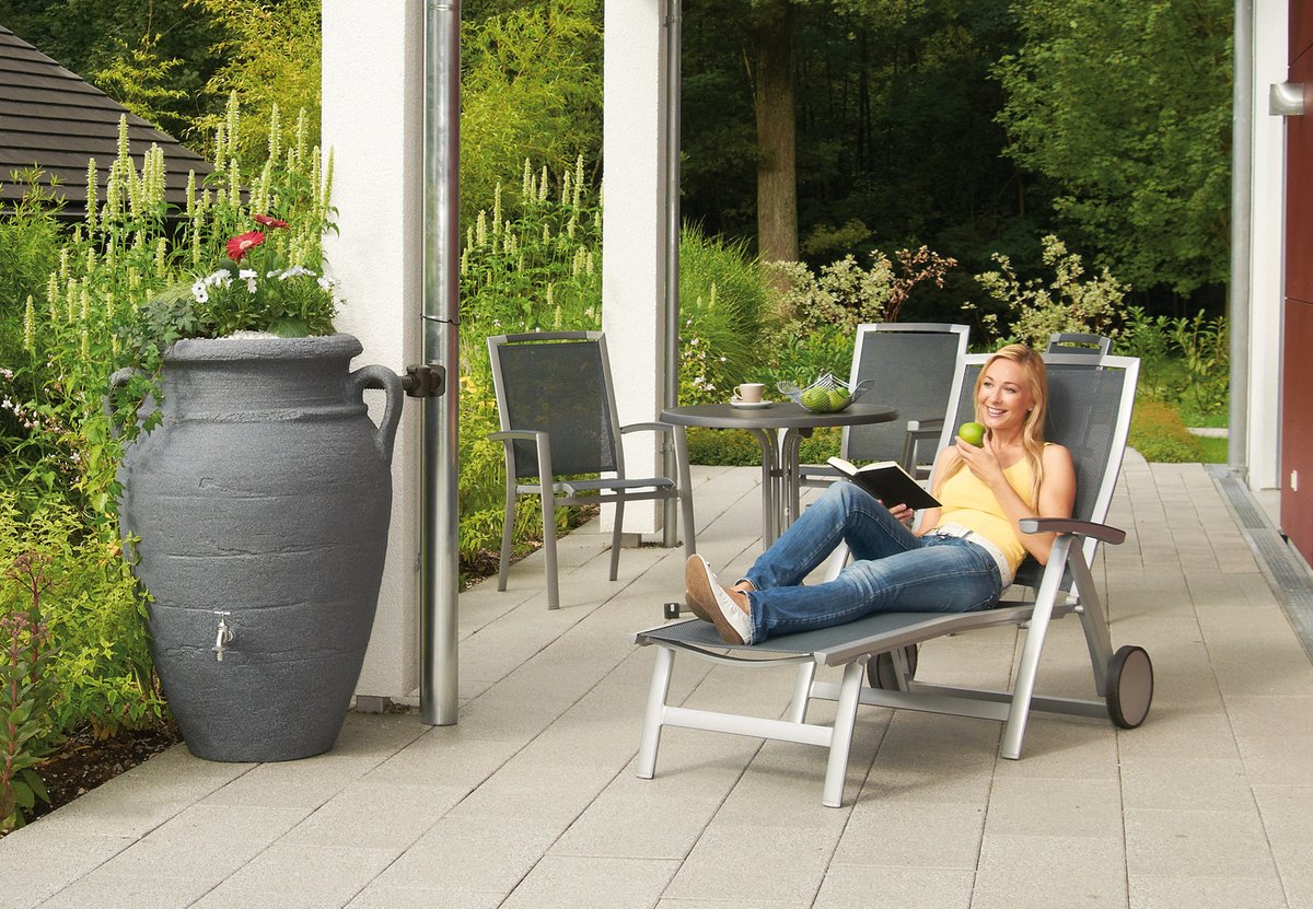 Garantia Antik Amphora 360 liter donker graniet