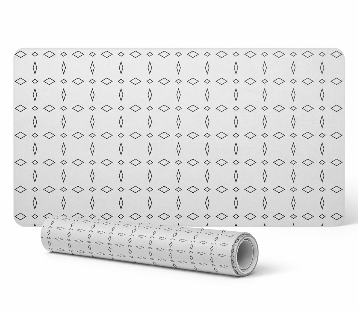 Decoratieve tafelmat met hoogwaardig diamantpatroon, 120x60 cm
