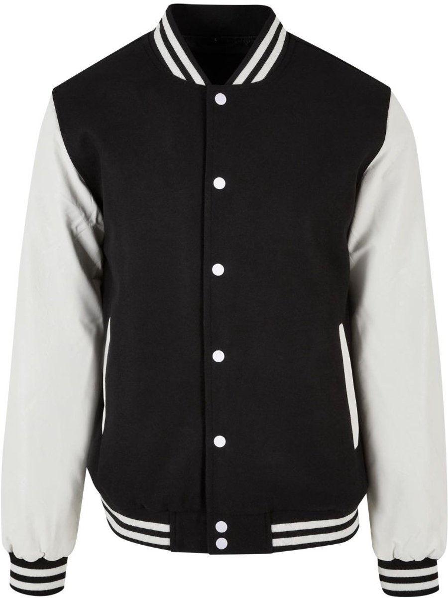 Build your Brand Oldschool College Jacket BY269 Zwart