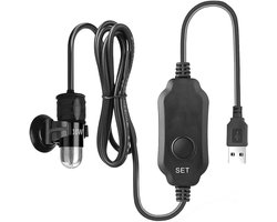 USB Aquarium Verwarmer met Digitale Temperatuurregelaar voor Kleine Vissenkommen tot 3L