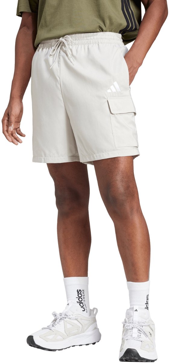 adidas Short Heren Small Logo Cargo Chelsea Wit