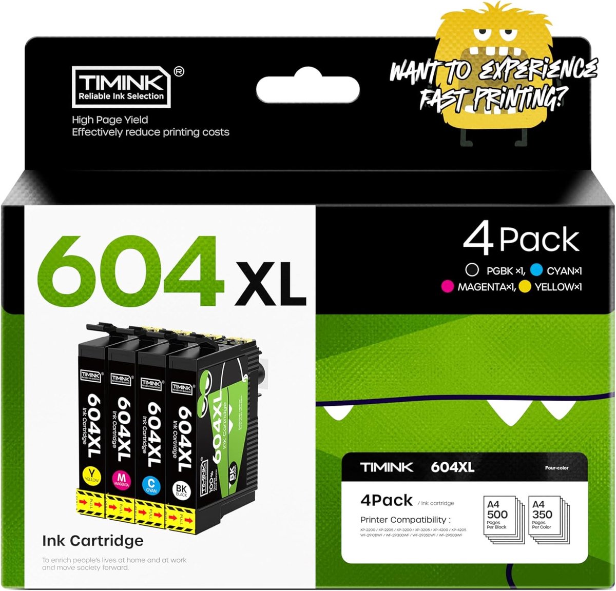 XL Inktcartridges Multipack Geschikt voor Expression Home en Workforce Printers (4 stuks)