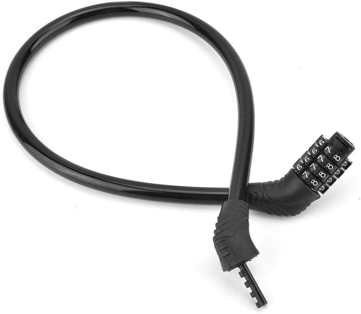 Kabelslot - Combinatieslot - Fiets Beveiligen - 4-Cijferig Wachtwoord - 110cm Lengte - Zwart