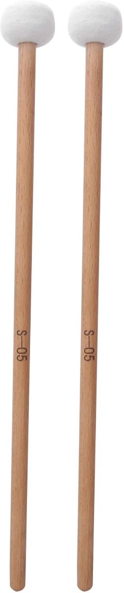 2 Stuks Pauken Mallets met Viltkop voor Marsband en Snaredrum