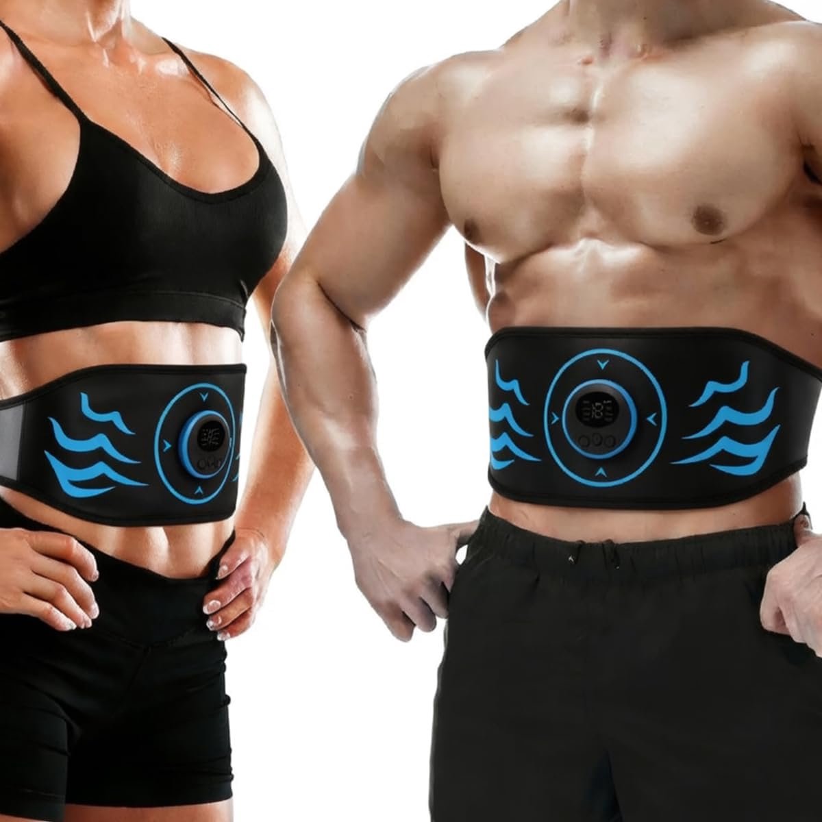 Abdominale Stimulator - Buikspier Trainer - Spierversteviging - Draadloze Bediening - 10 x 5 x 18 cm