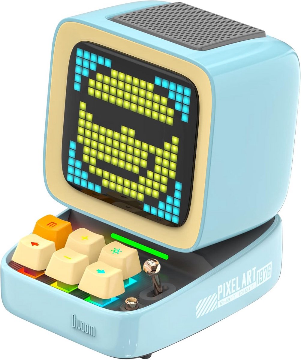 Draagbare Bluetooth Speaker met Programmeerbaar LED Pixel Display en Smart Klokfuncties