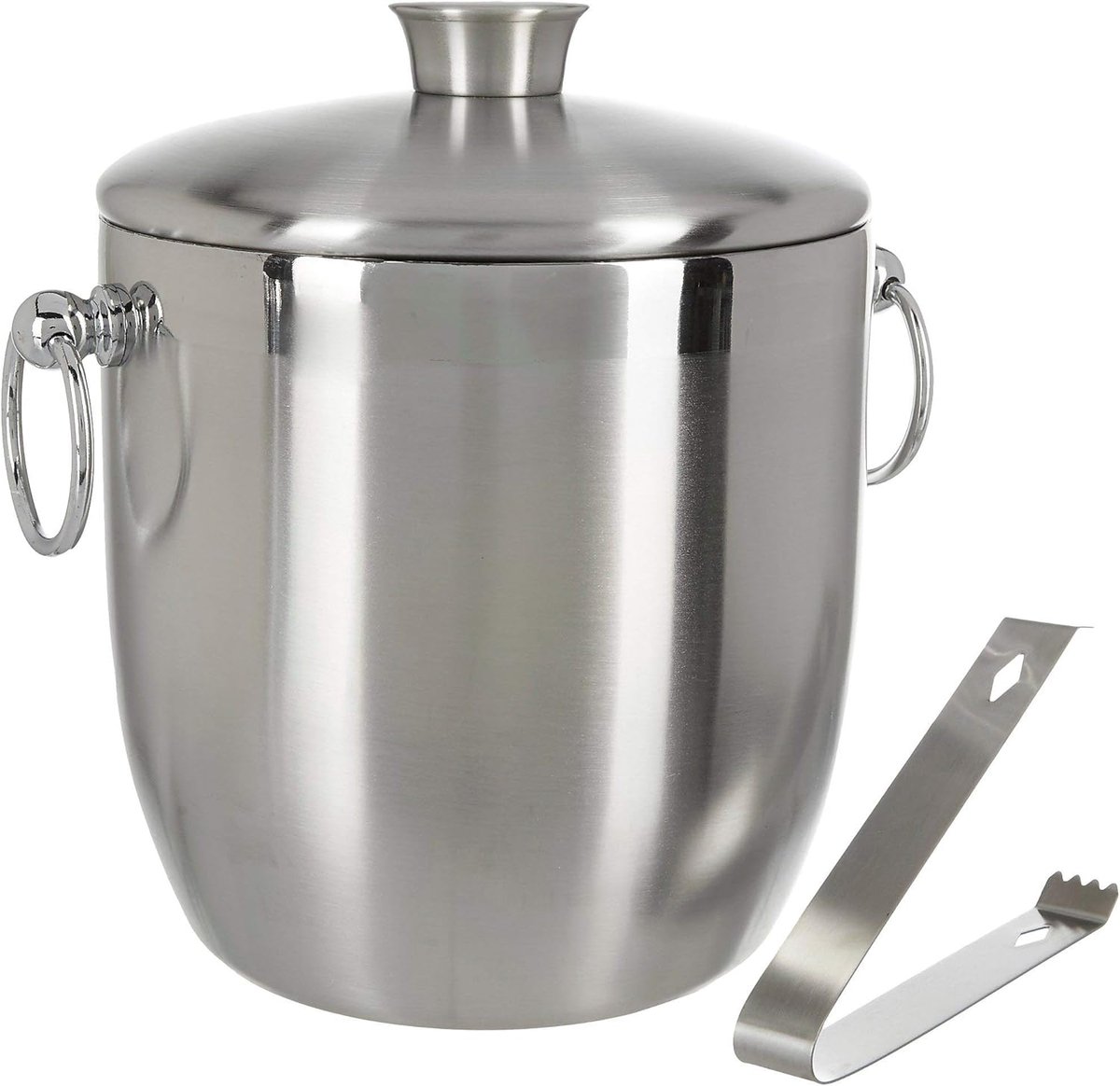 Luxe Dubbelwandige IJsemmer RVS met Tang - 3 Liter Isolerend