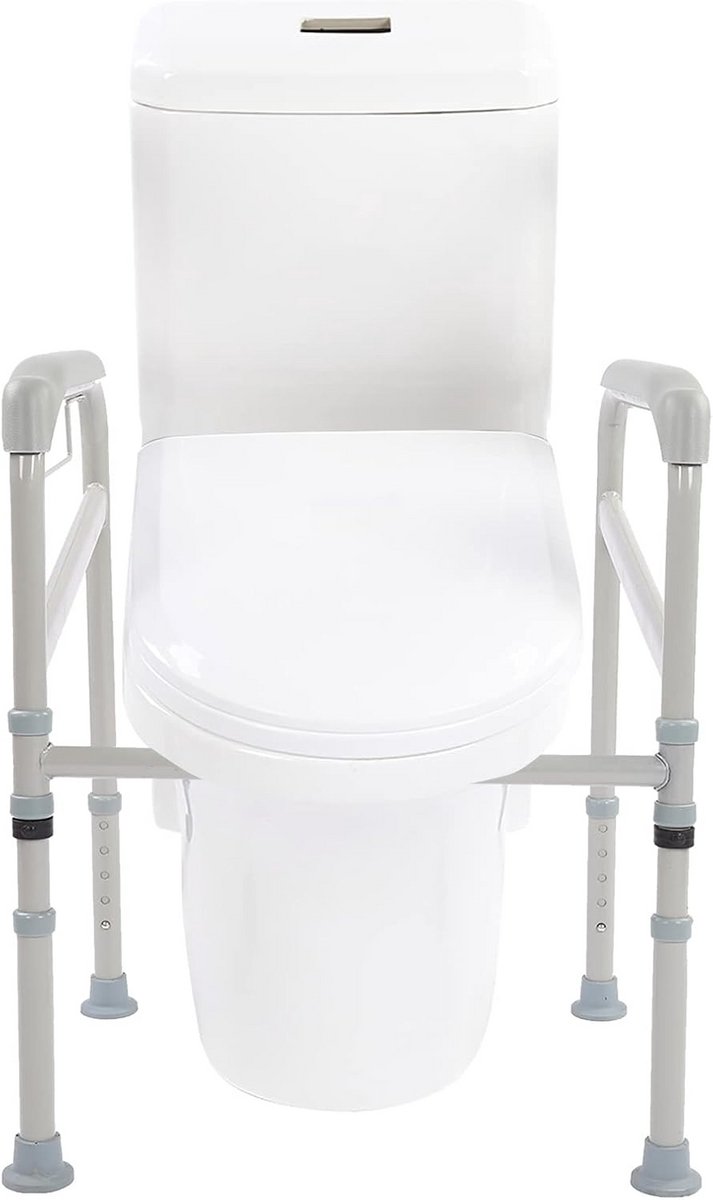 Verstelbaar Toiletframe met Armleuningen - Veiligheid en Ondersteuning bij Toiletbezoek
