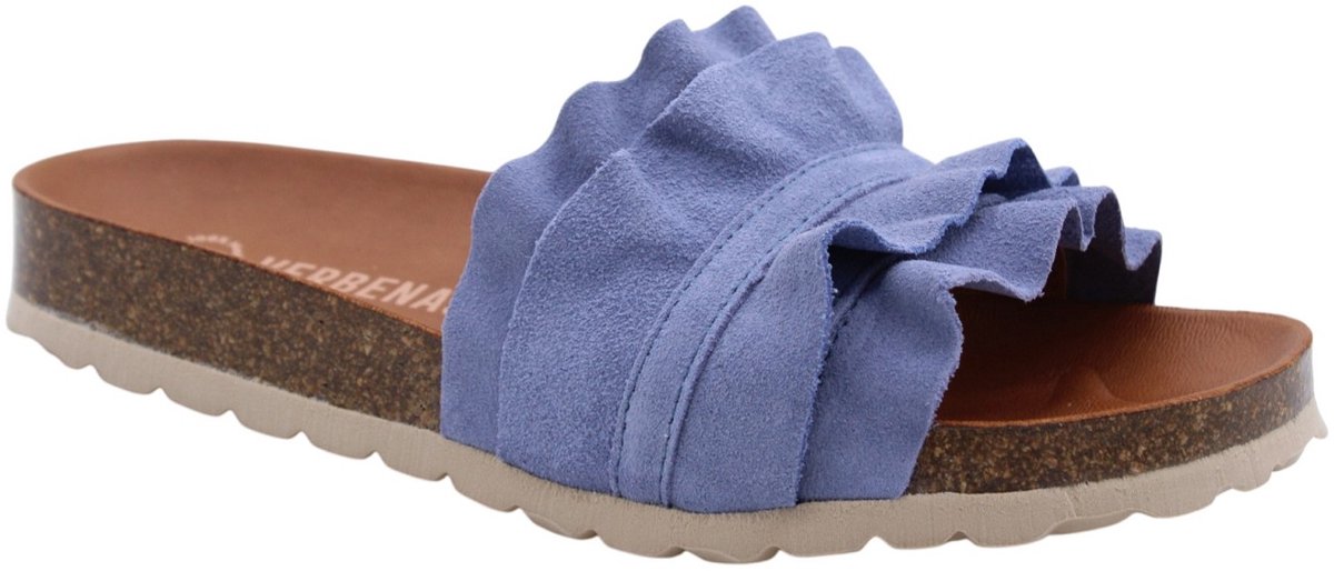 Verbenas Rocio Serraje Slippers - Dames - Blauw - Maat:39