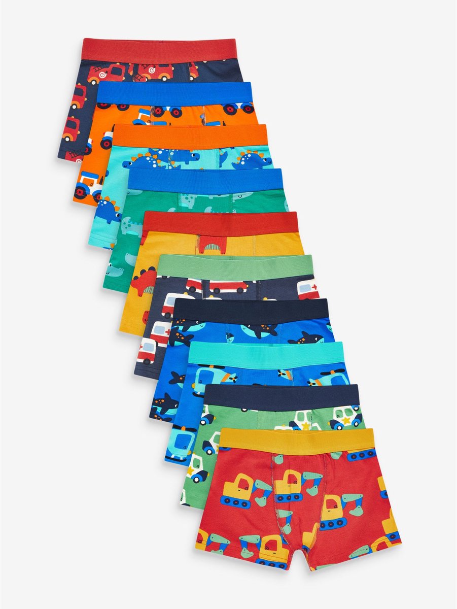 Next - Jongens - Set van 10 boxershorts - Rood