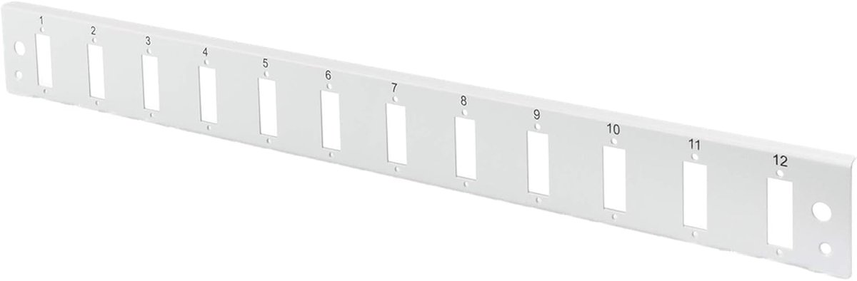Glasvezel Patchpaneel - Patchbox Snelkoppeling - Netwerk Installatie - 12x SC DX Poorten - 1U 19-inch - Grijs