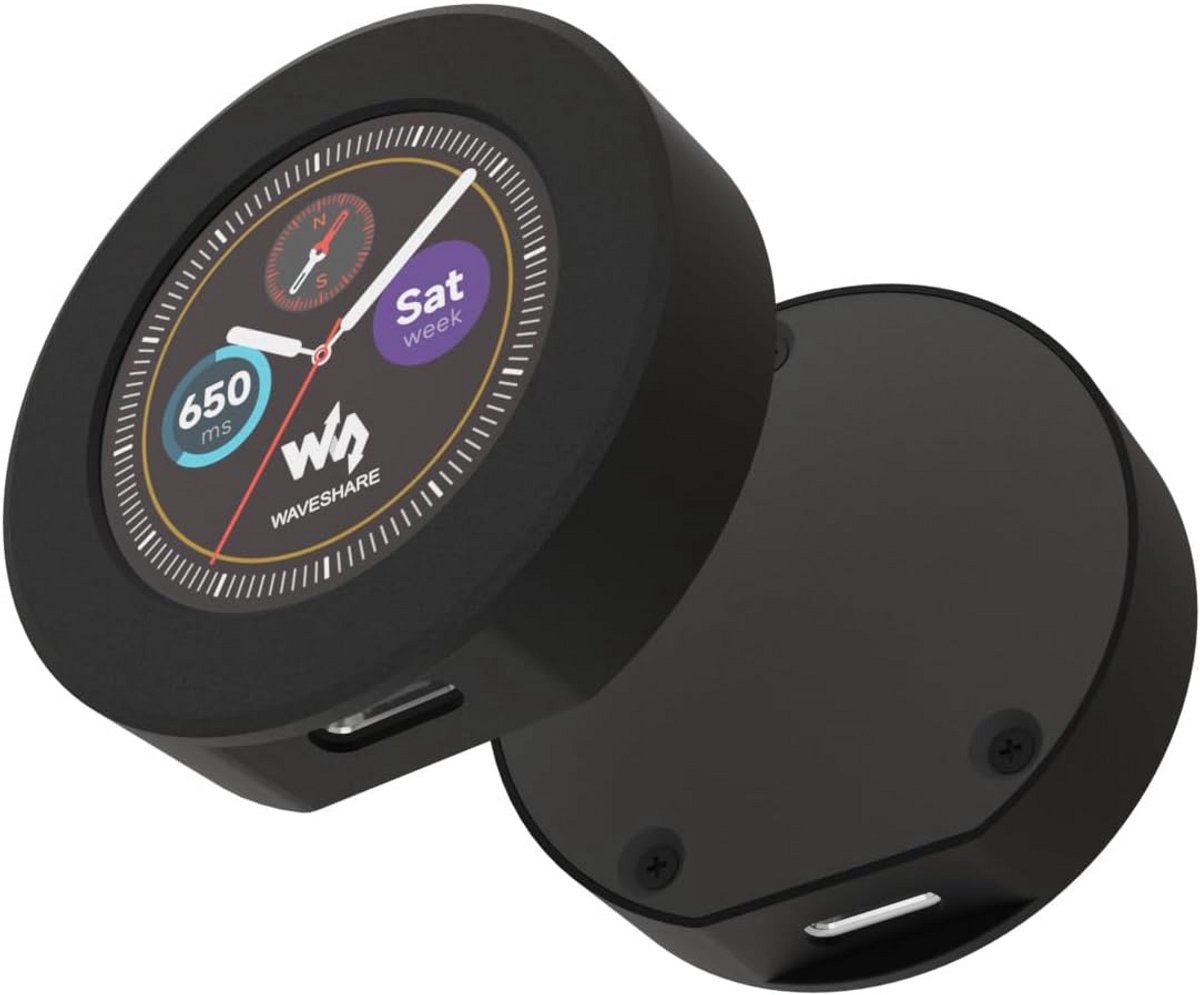 Microcontroller Bord - Ontwikkelbord LCD - Elektronica Projecten - Ingebouwd Bewegingsdisplay - 1.28 Inch Rond - Zwart Metaal