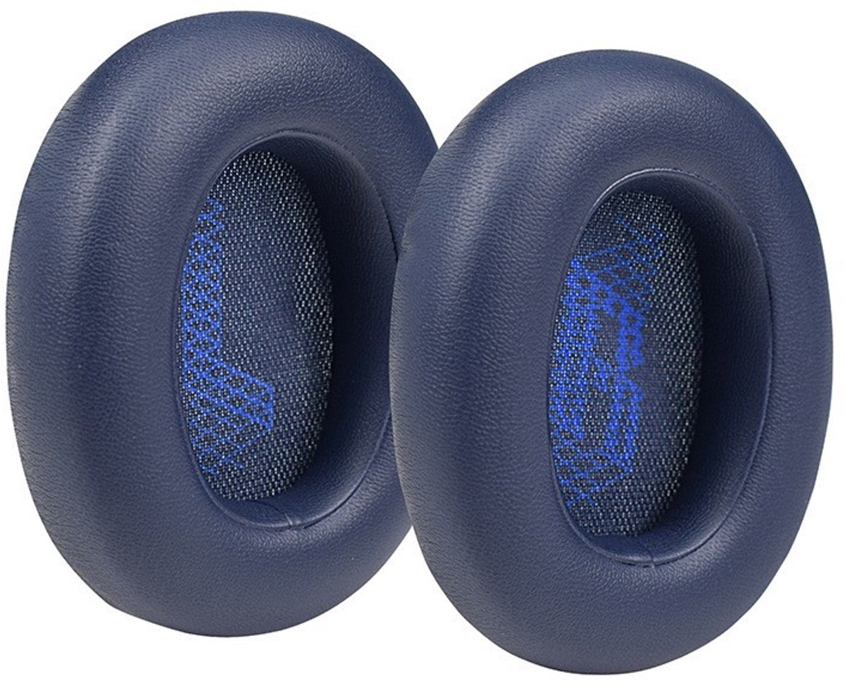 2 Stuks Oorkussens Geschikt Voor JBL Live 650BT NC / 660 NC Koptelefoon - Zacht Schuim - Eiwitleer - Donkerblauw