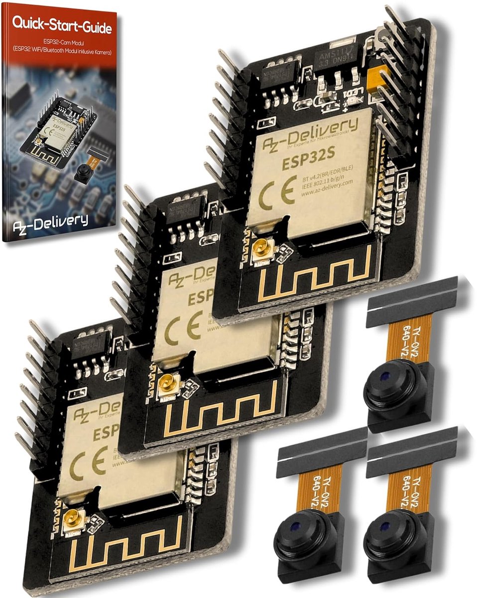 3-Pack ESP32-Cam Module met Wifi/Bluetooth en Camera voor Arduino Projecten
