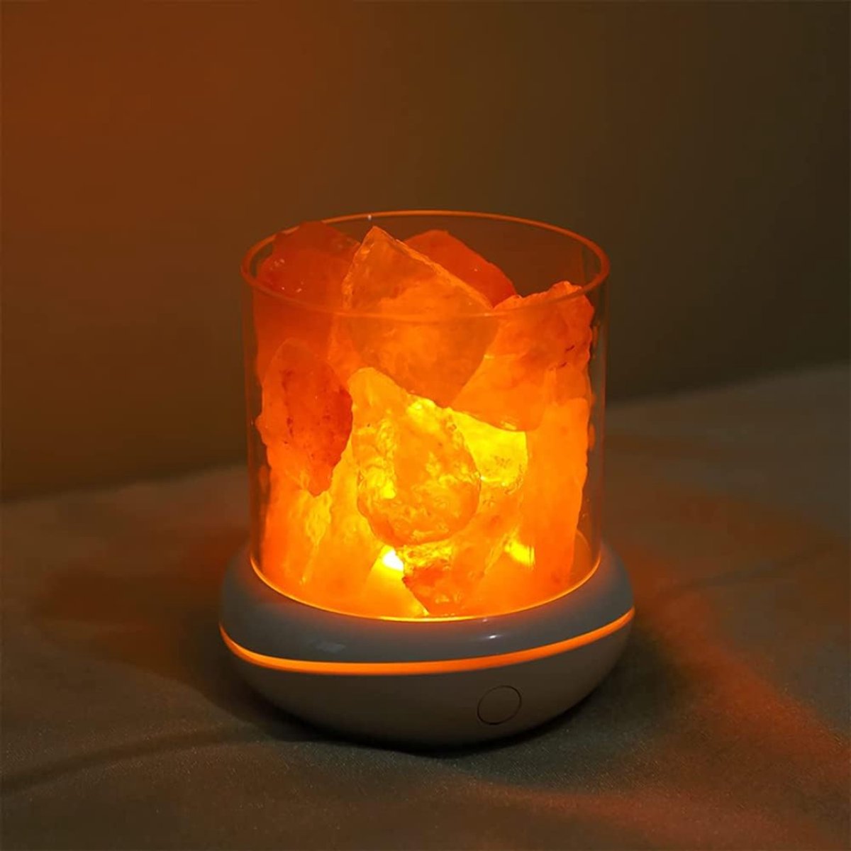 REN® Himalaya Zoutlamp - Zoutlamp - Oranje - ‎10cm x 10cm x 12cm
