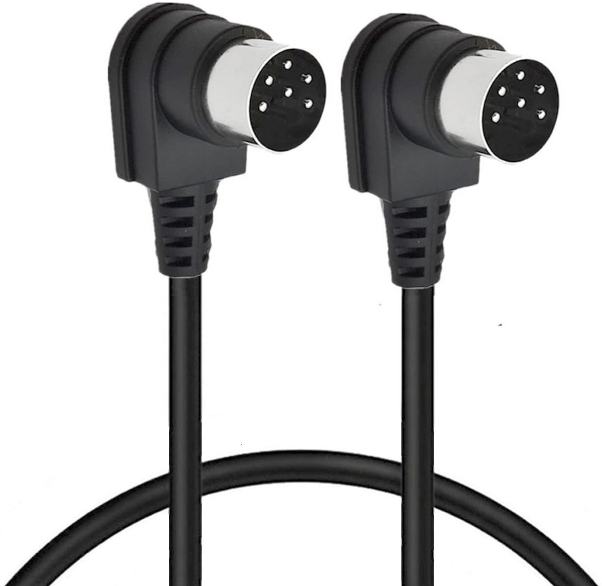 MIDI Kabel - Audio Adapter - Apparatuur Verbinding - 90 Graden Hoek - 6-pins