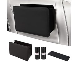 Ultiluxe® Auto Prullenbak - Mini Afvalbak - Auto Organizer - Opvouwbaar - Met 100 Afvalzakjes - Waterdicht - Zwart