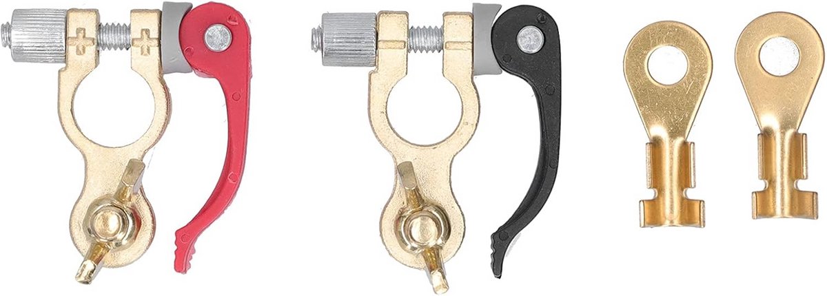 Accuklemmen Set - Snelle Klemmen - Voertuig Accu - Gereedschapsloos Monteren - 16-19 mm