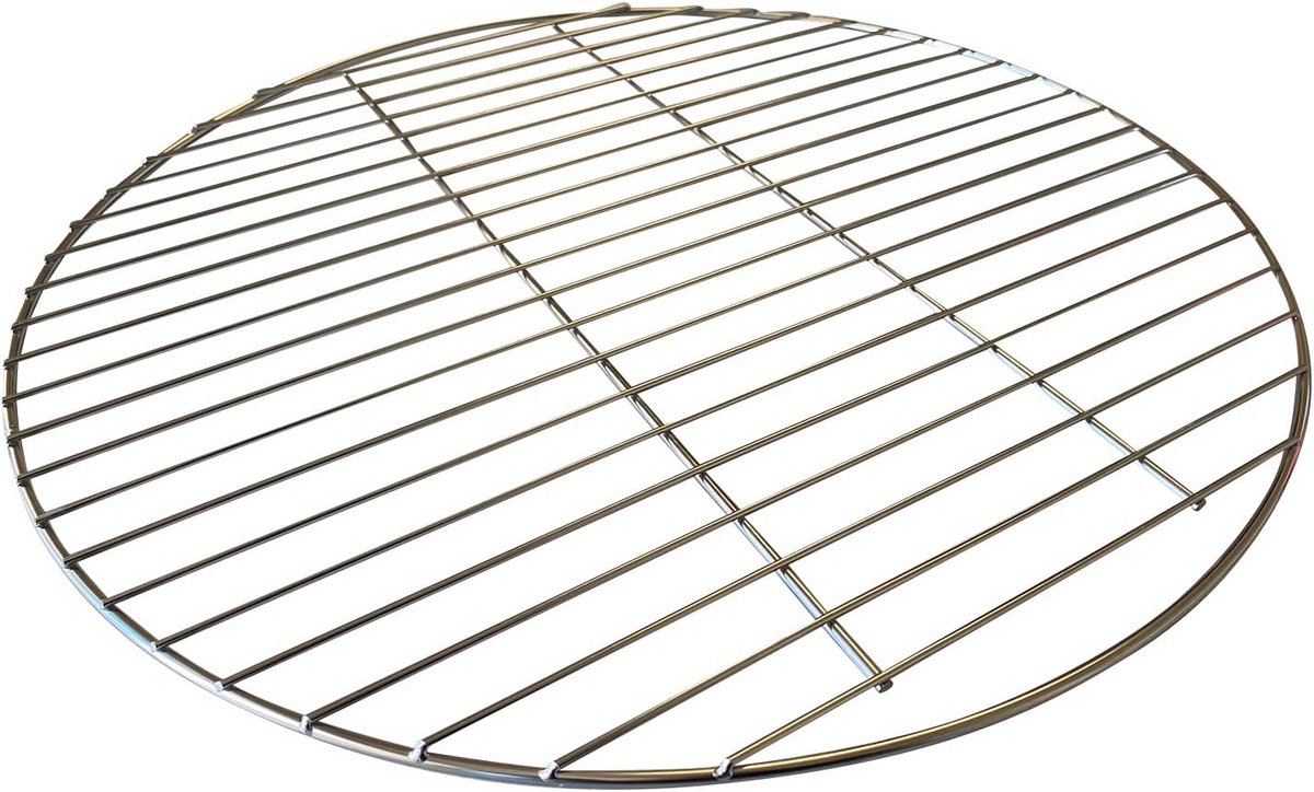 Ronde RVS Grillrooster 55 cm - Vervanging voor Keramische BBQ en Smoker